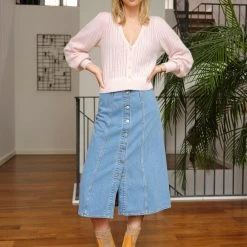 White + Warren Cashmere Blouson Sleeve Cardigan