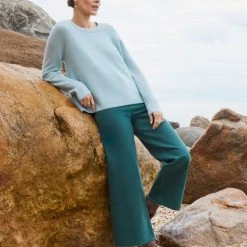 White + Warren Sweaters Recycled Cashmere Ribbed Crewneck