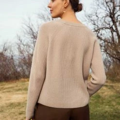 White + Warren Sweaters Recycled Cashmere Ribbed Crewneck