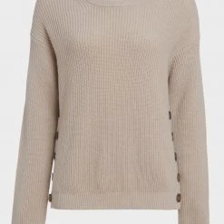 White + Warren Cotton Side Button Crewneck