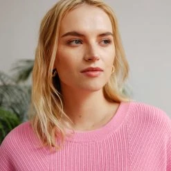 White + Warren Cotton Multi Rib Easy Crewneck