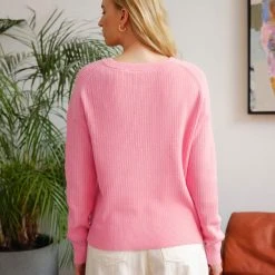 White + Warren Cotton Multi Rib Easy Crewneck