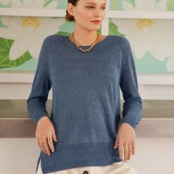 White + Warren Linen Easy Crewneck Vacation Wardrobe