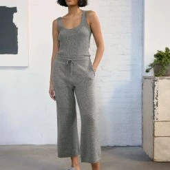 White + Warren Cashmere Ribbed Tank Tops + Tees