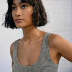 White + Warren Cashmere Ribbed Tank Tops + Tees