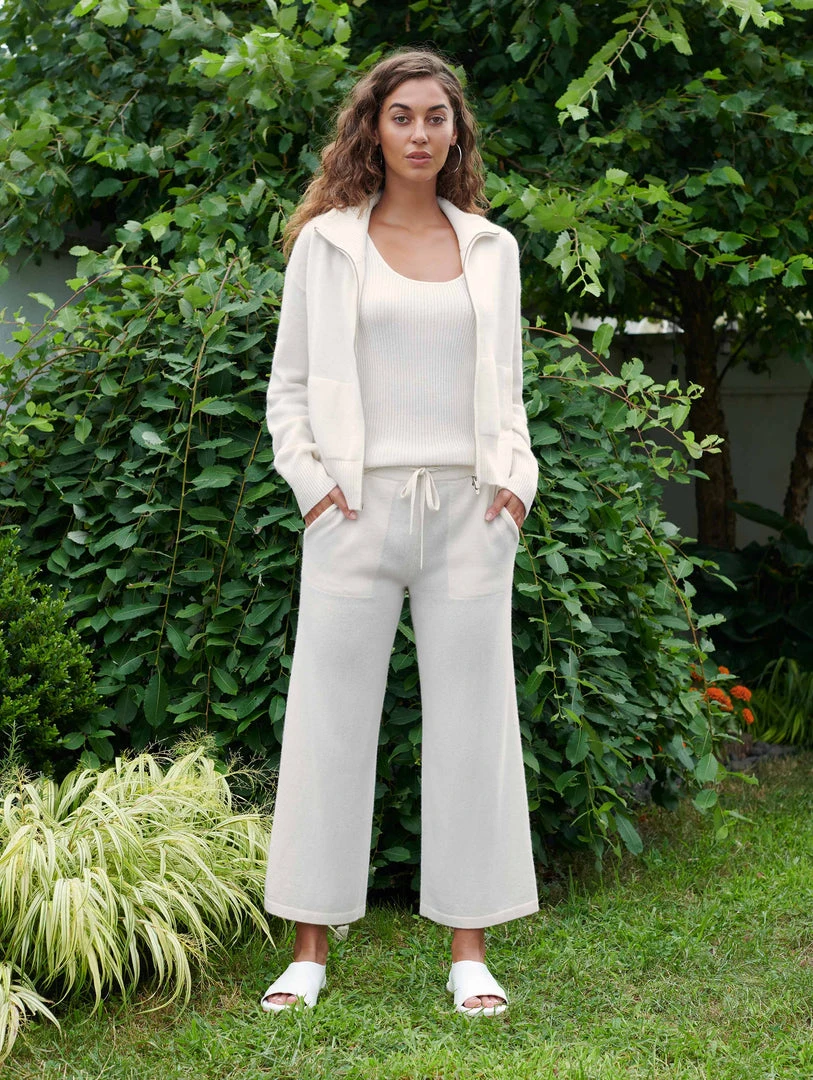 White + Warren Cashmere Ribbed Tank Tops + Tees