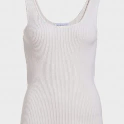 White + Warren Cashmere Ribbed Tank Tops + Tees