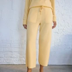 White + Warren Cashmere Cropped Wide Leg Pant Pants + Shorts
