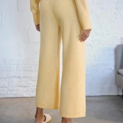 White + Warren Cashmere Cropped Wide Leg Pant Pants + Shorts