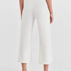 White + Warren Cashmere Cropped Wide Leg Pant