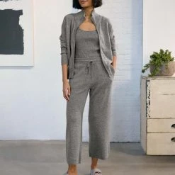 White + Warren Cardigans Cashmere Zip Up Jacket