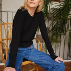 White + Warren Cotton Shrunken Thermal Crewneck Sweaters