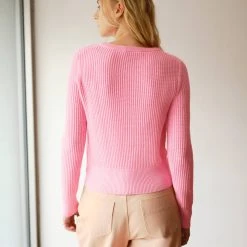 White + Warren Sweaters Cotton Shrunken Thermal Crewneck