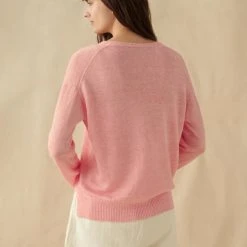 White + Warren Vacation Wardrobe Linen Easy V Neck