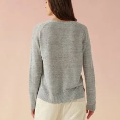 White + Warren Best-Sellers Linen Easy V Neck