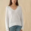 White + Warren Linen Easy V Neck Best-Sellers