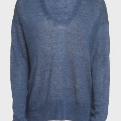 White + Warren Linen Easy V Neck