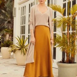 White + Warren Vacation Wardrobe Linen Long Open Cardigan