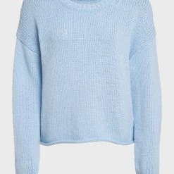 White + Warren Italian Recycled Cotton Cropped Crewneck