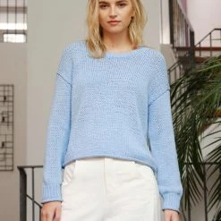 White + Warren Italian Recycled Cotton Cropped Crewneck