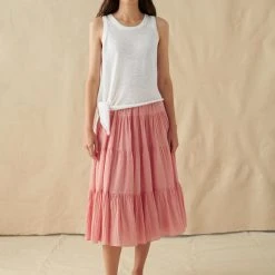 White + Warren Linen Slub Side Tie Tank Vacation Wardrobe