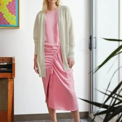 White + Warren Cashmere Patch Pocket Open Cardigan Cardigans