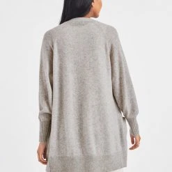 White + Warren Cashmere Patch Pocket Open Cardigan Cardigans