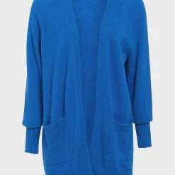 White + Warren Cashmere Patch Pocket Open Cardigan