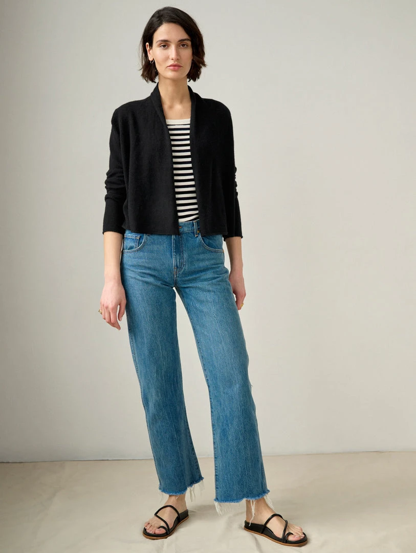 White + Warren Best-Sellers Essential Cashmere Cropped Trapeze