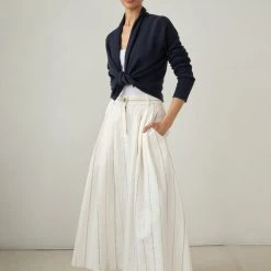 White + Warren Color Shop Essential Cashmere Cropped Trapeze