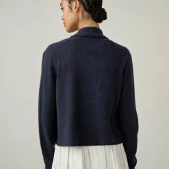 White + Warren Color Shop Essential Cashmere Cropped Trapeze