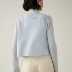 White + Warren Essential Cashmere Cropped Trapeze