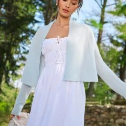 White + Warren Essential Cashmere Cropped Trapeze