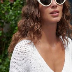 White + Warren Italian Recycled Cotton Cropped Cardigan