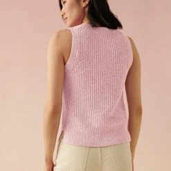 White + Warren Cotton Linen Marled Tank Summer Staples