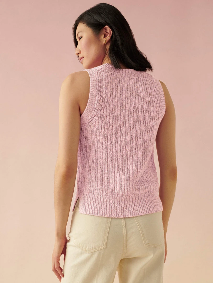 White + Warren Cotton Linen Marled Tank Summer Staples