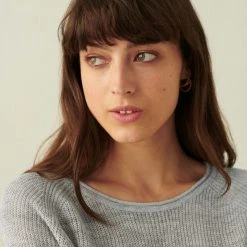 White + Warren Linen Ribbed Crewneck