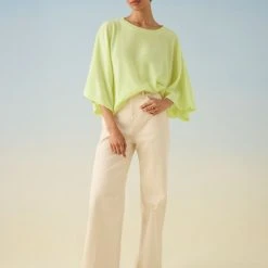 White + Warren Cashmere Draped Top