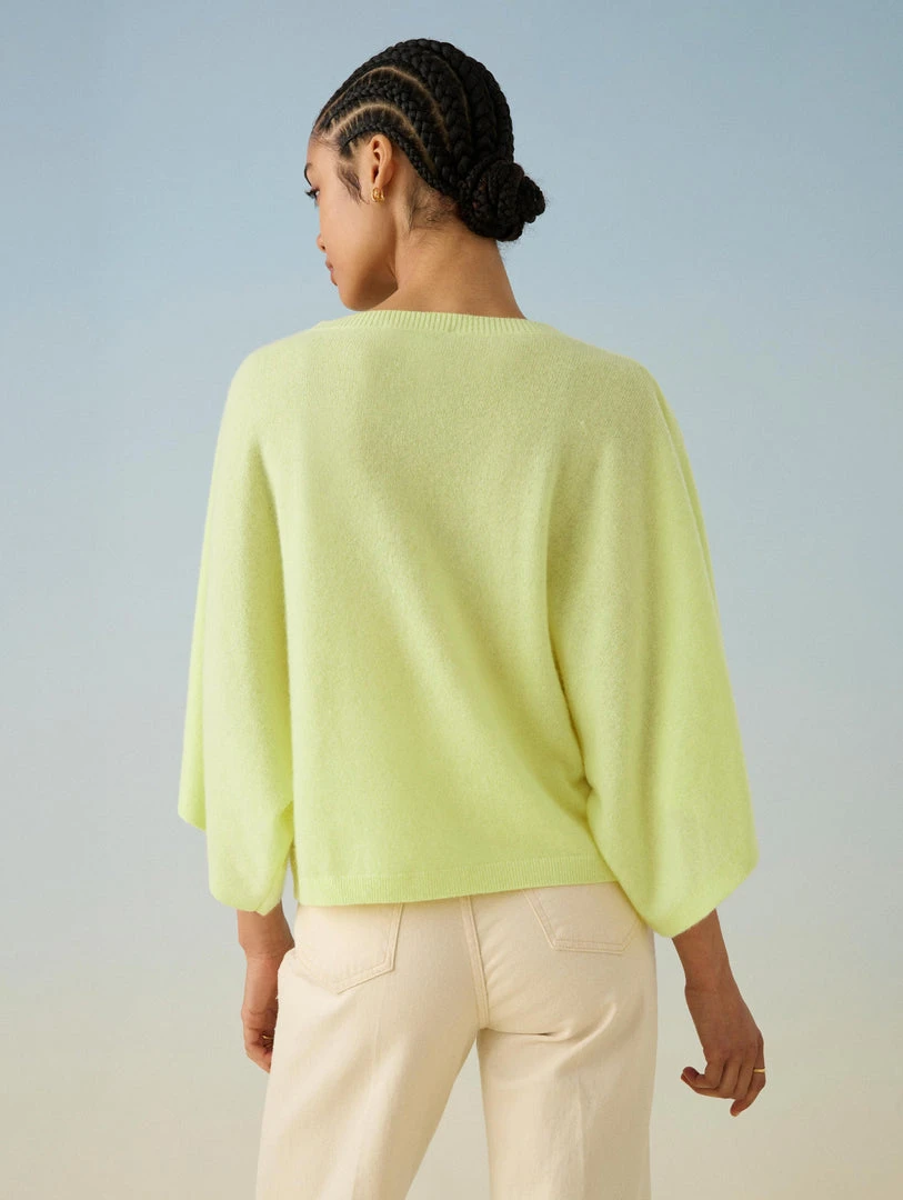 White + Warren Cashmere Draped Top