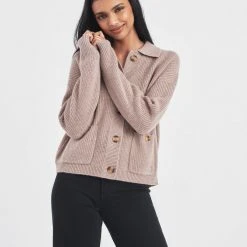 White + Warren Luxe Cashmere Collared Jacket