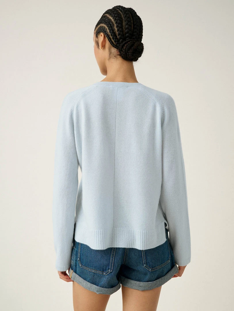 White + Warren Cashmere Split Neck Pullover