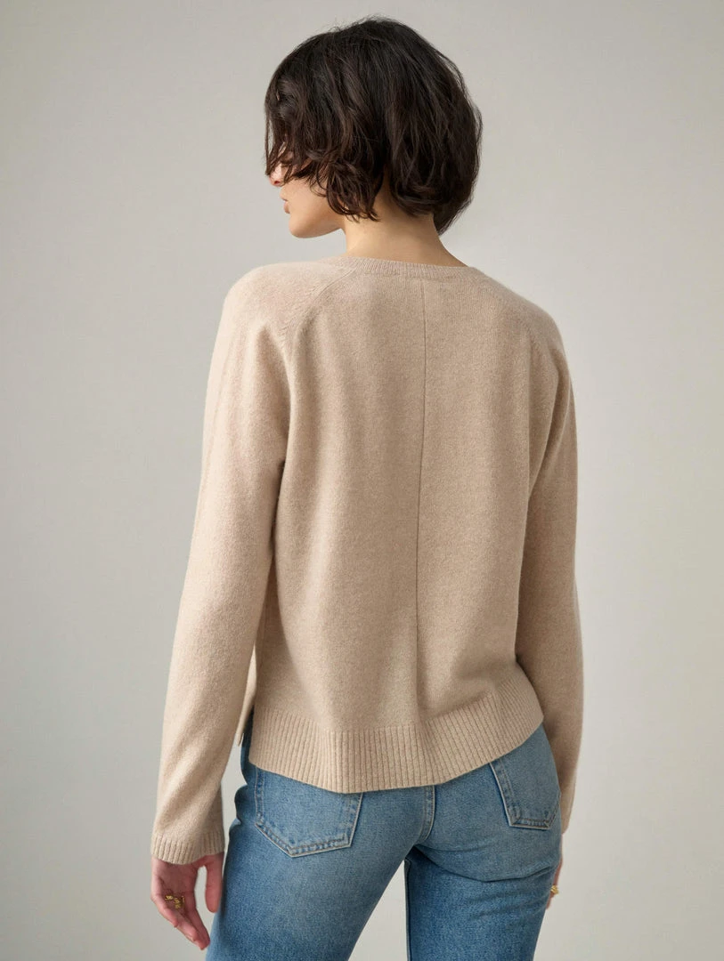 White + Warren Cashmere Split Neck Pullover Best-Sellers