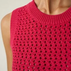 White + Warren Cotton Mesh Tank Summer Staples