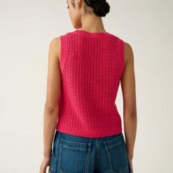 White + Warren Cotton Mesh Tank Summer Staples