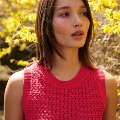 White + Warren Cotton Mesh Tank Summer Staples