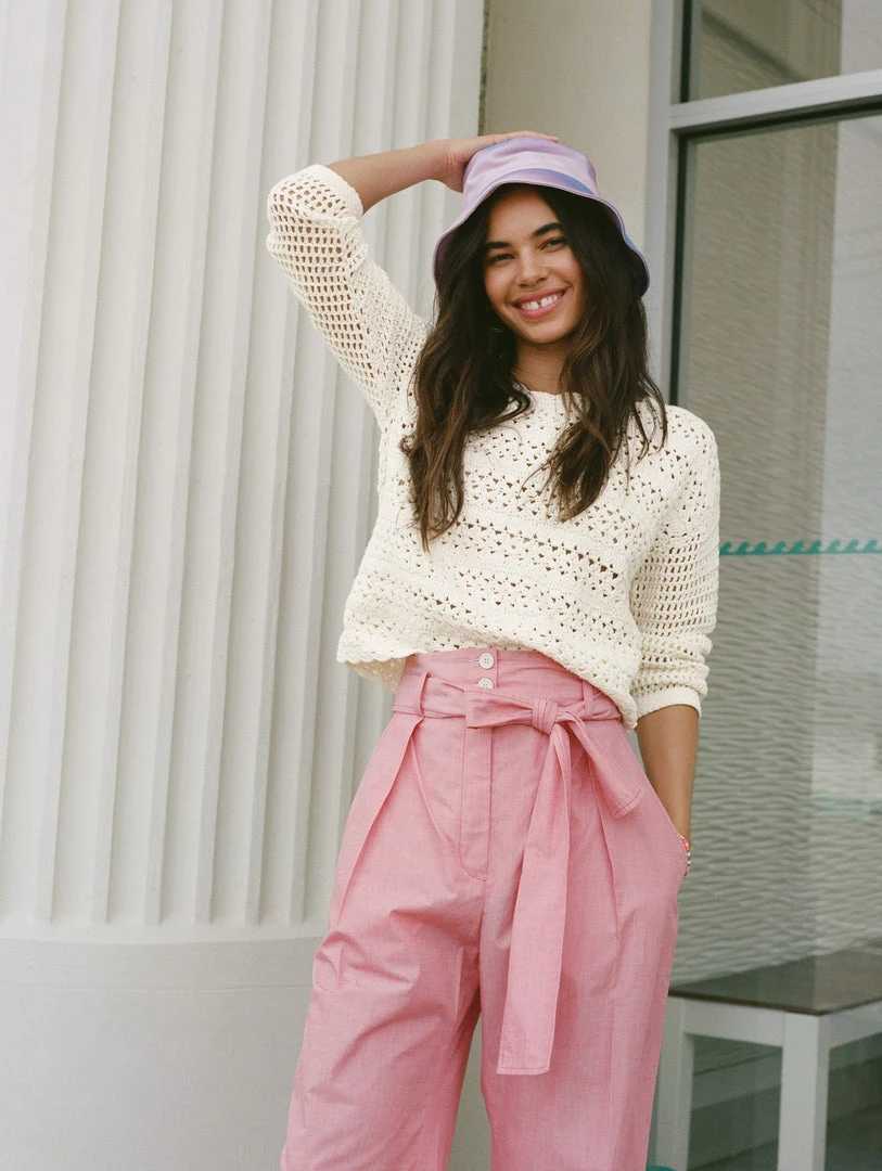 White + Warren Cotton Hand Crochet Top Best-Sellers