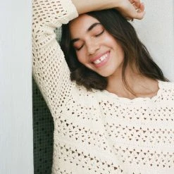 White + Warren Cotton Hand Crochet Top Best-Sellers