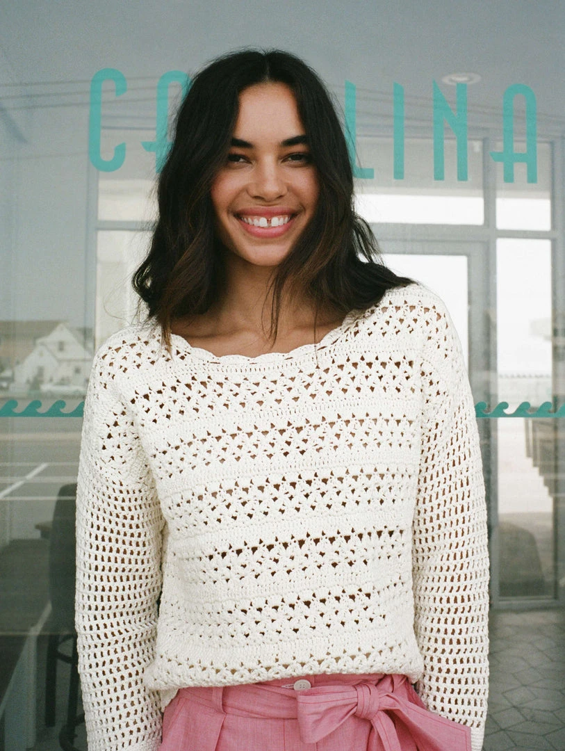 White + Warren Cotton Hand Crochet Top Best-Sellers