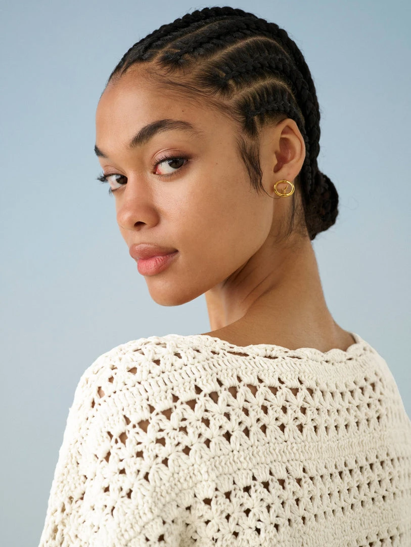 White + Warren Cotton Hand Crochet Top Best-Sellers