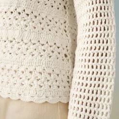 White + Warren Cotton Hand Crochet Top Best-Sellers